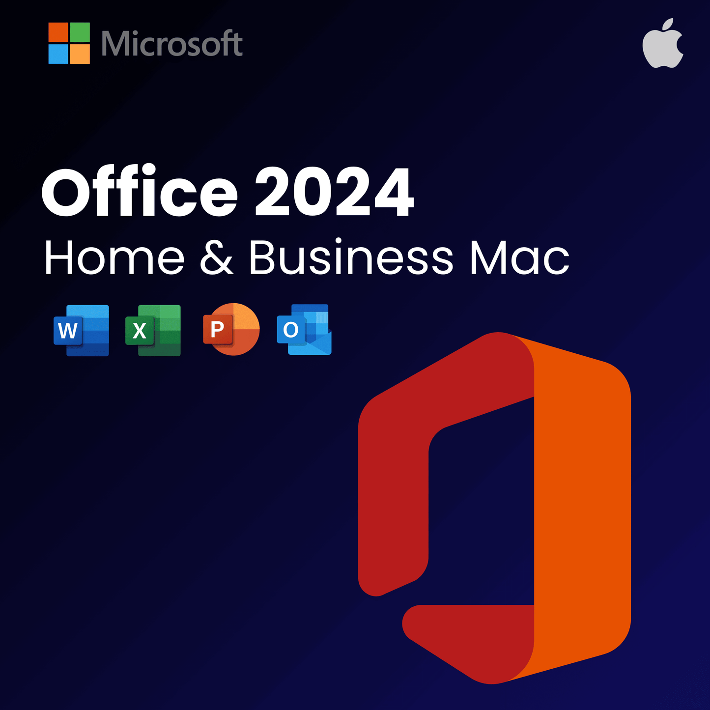 Microsoft Office 2024 Famille et Petite Entreprise Mac