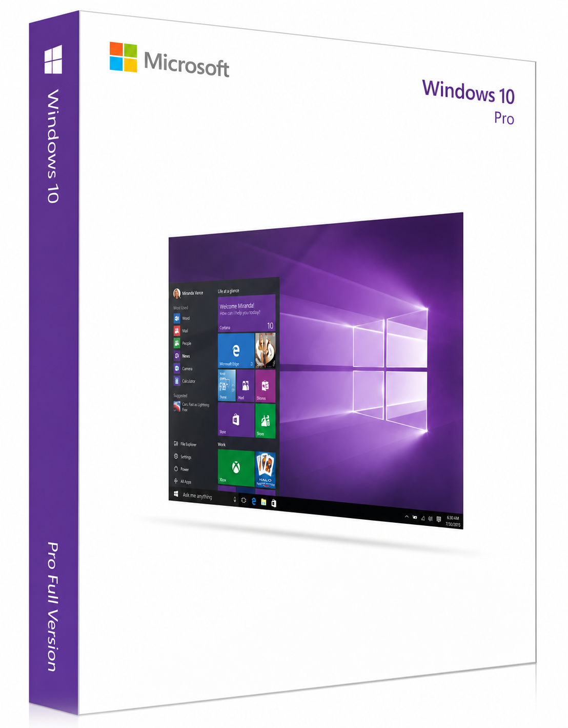 Microsoft Windows 10 Pro (Professionnel)